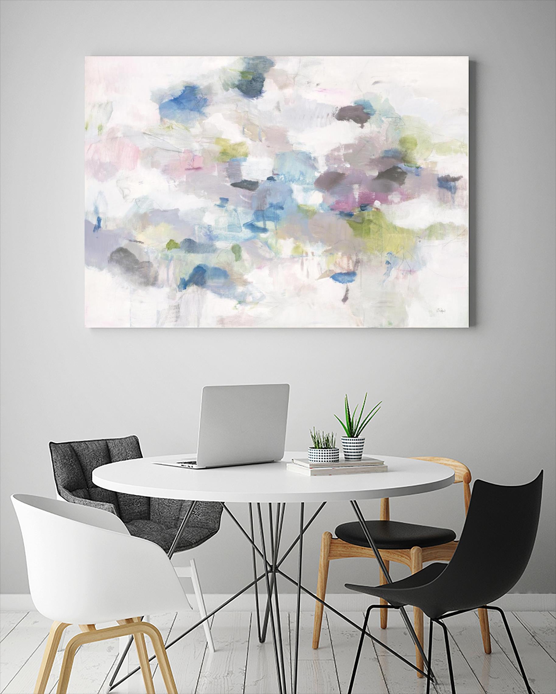 Once Again by Lisa Ridgers on GIANT ART - blues abstract