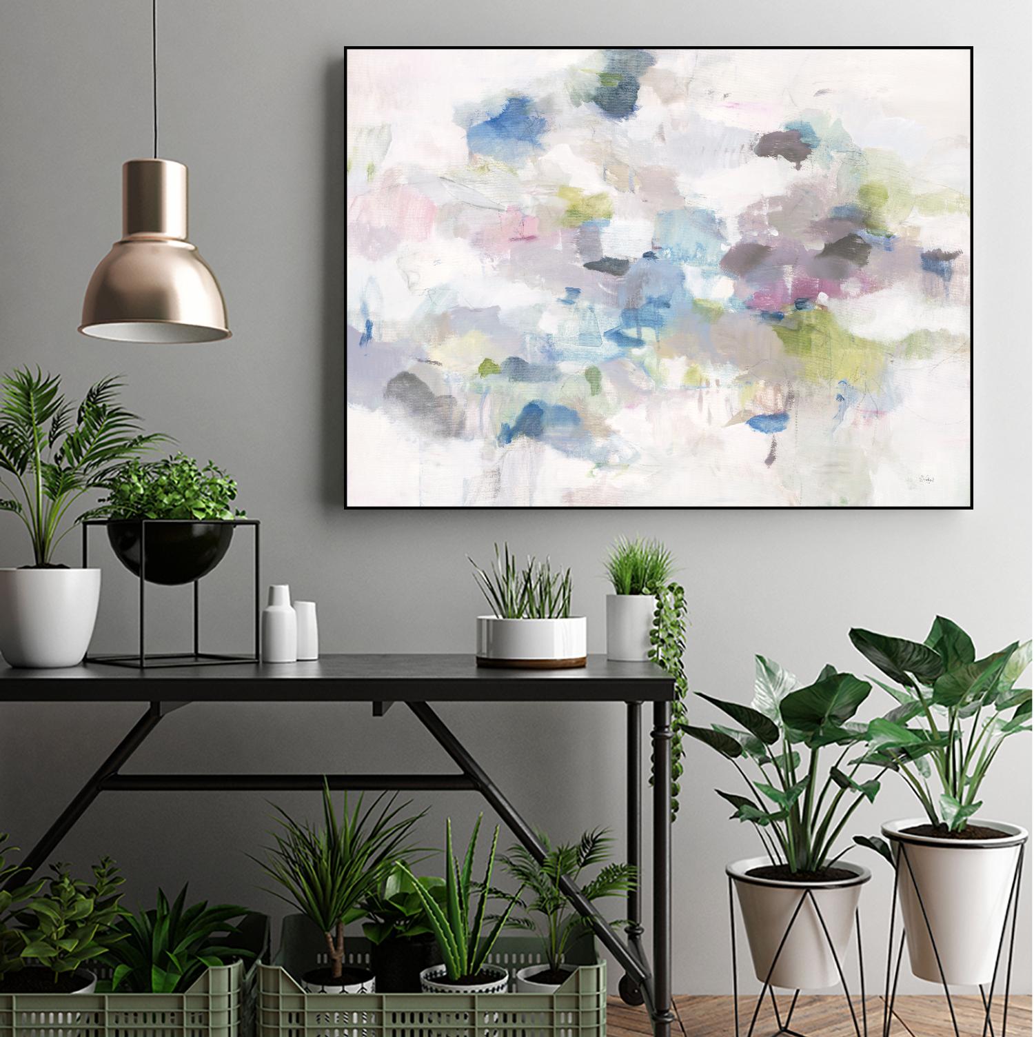 Once Again by Lisa Ridgers on GIANT ART - blues abstract