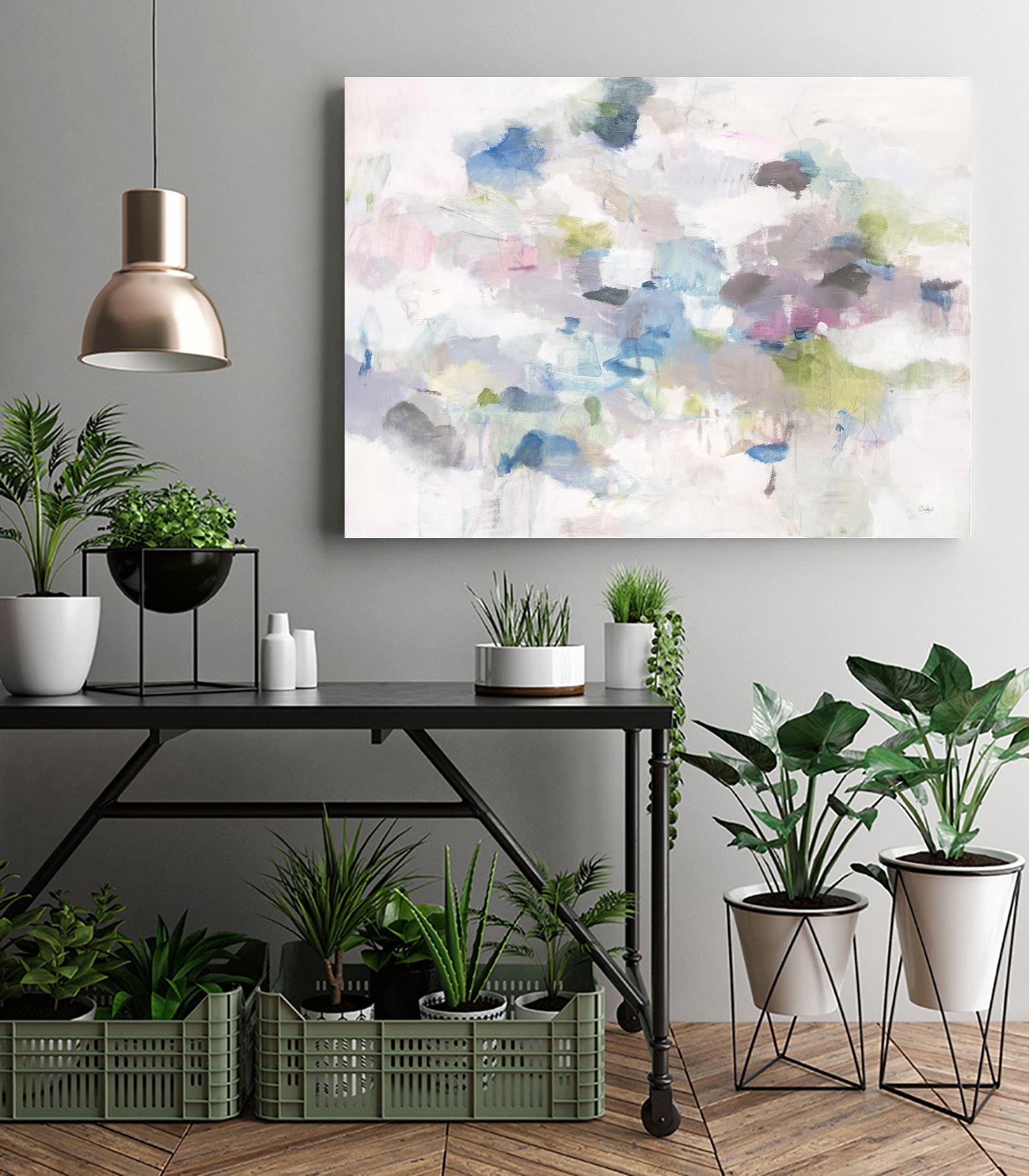 Once Again by Lisa Ridgers on GIANT ART - blues abstract