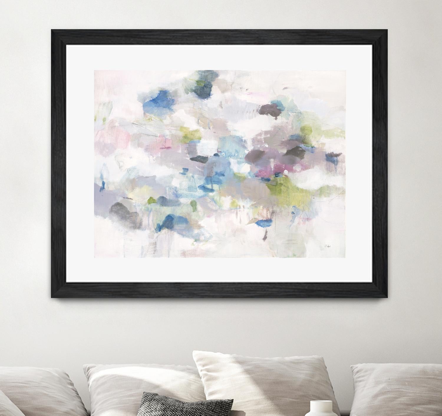 Once Again by Lisa Ridgers on GIANT ART - blues abstract