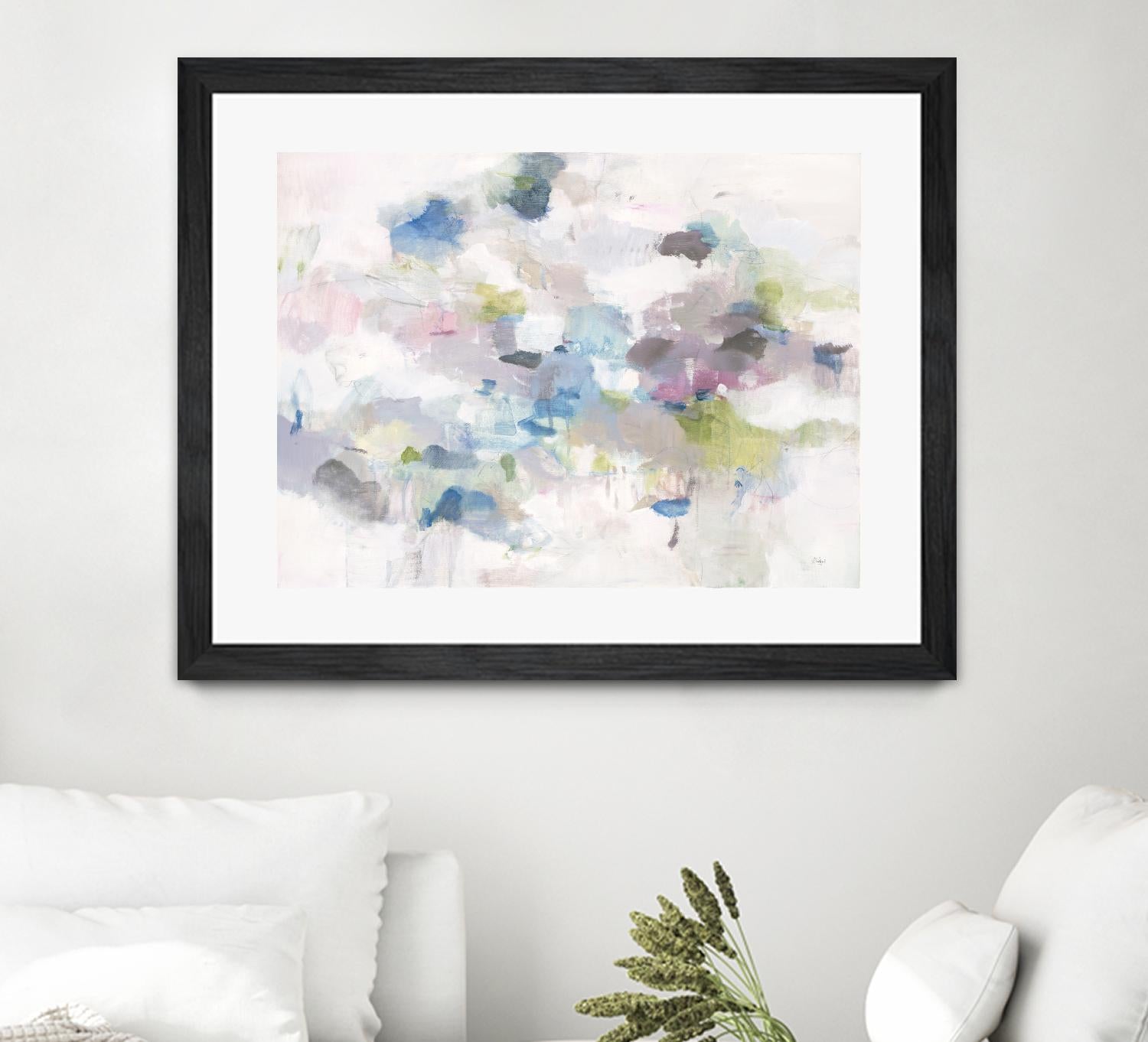 Once Again by Lisa Ridgers on GIANT ART - blues abstract