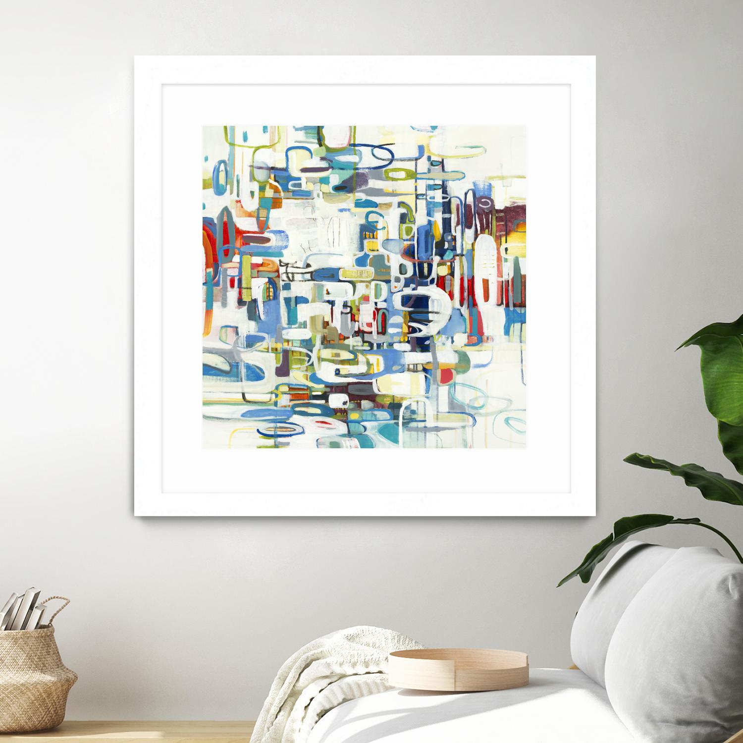 Retroactive by Lisa Ridgers on GIANT ART - blues, greens abstract