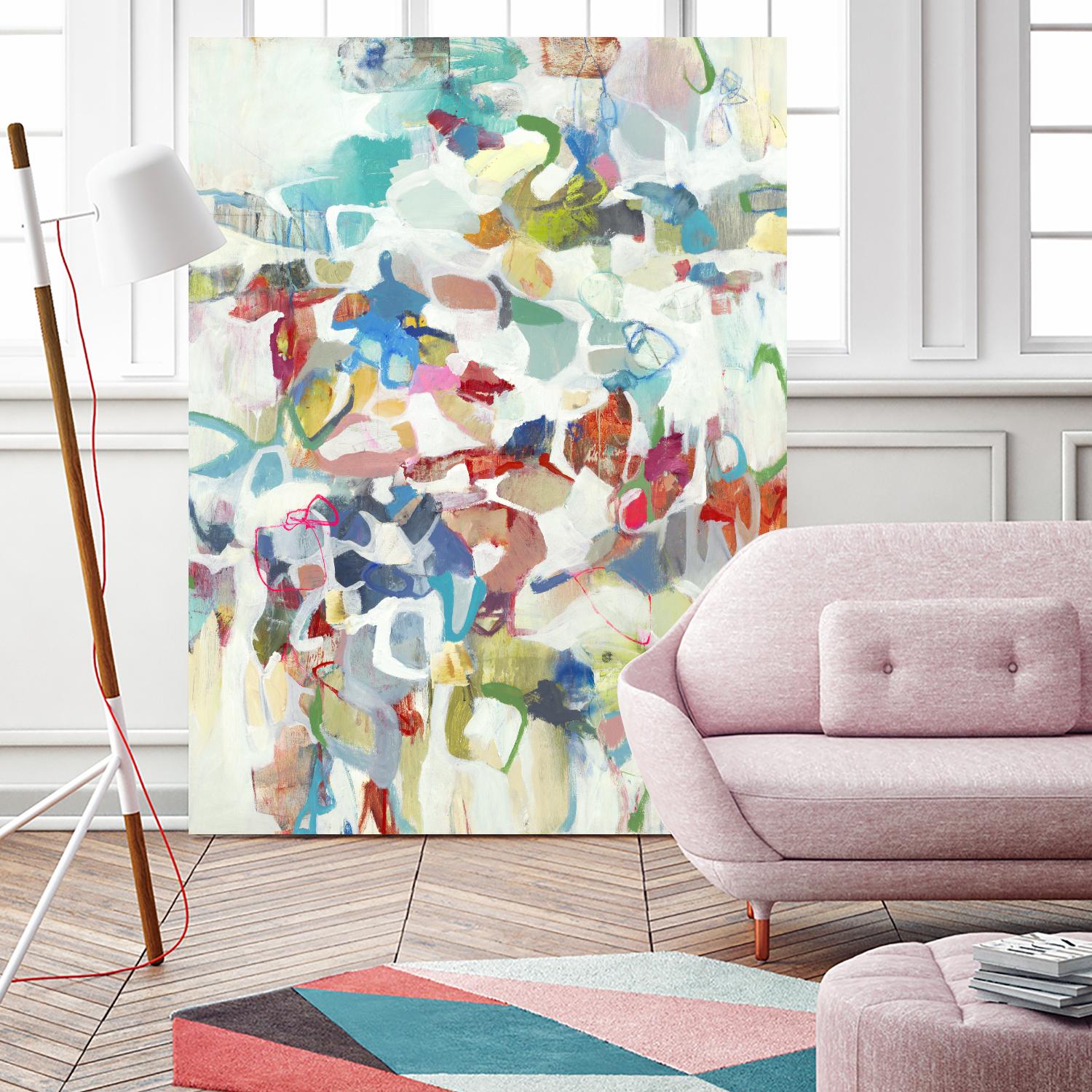 Now & Then I V3 by Lisa Ridgers on GIANT ART - whites & creams abstract