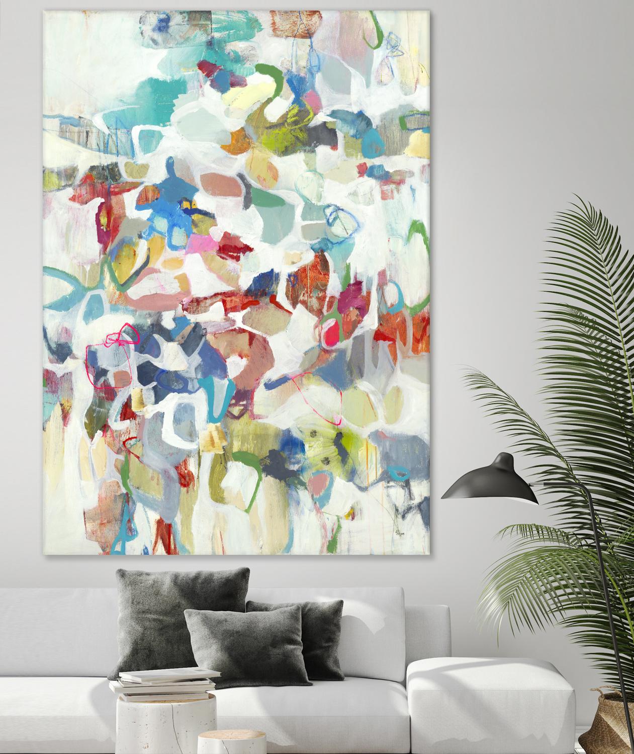 Now & Then I V3 by Lisa Ridgers on GIANT ART - whites & creams abstract