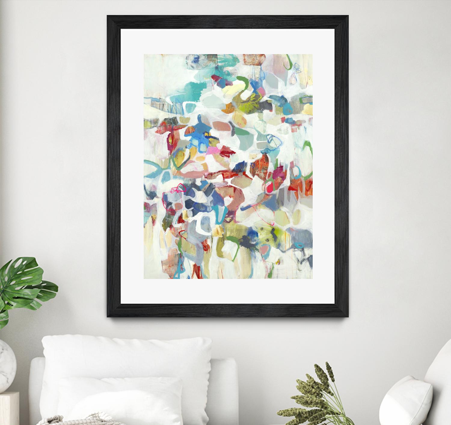 Now & Then I V3 by Lisa Ridgers on GIANT ART - whites & creams abstract