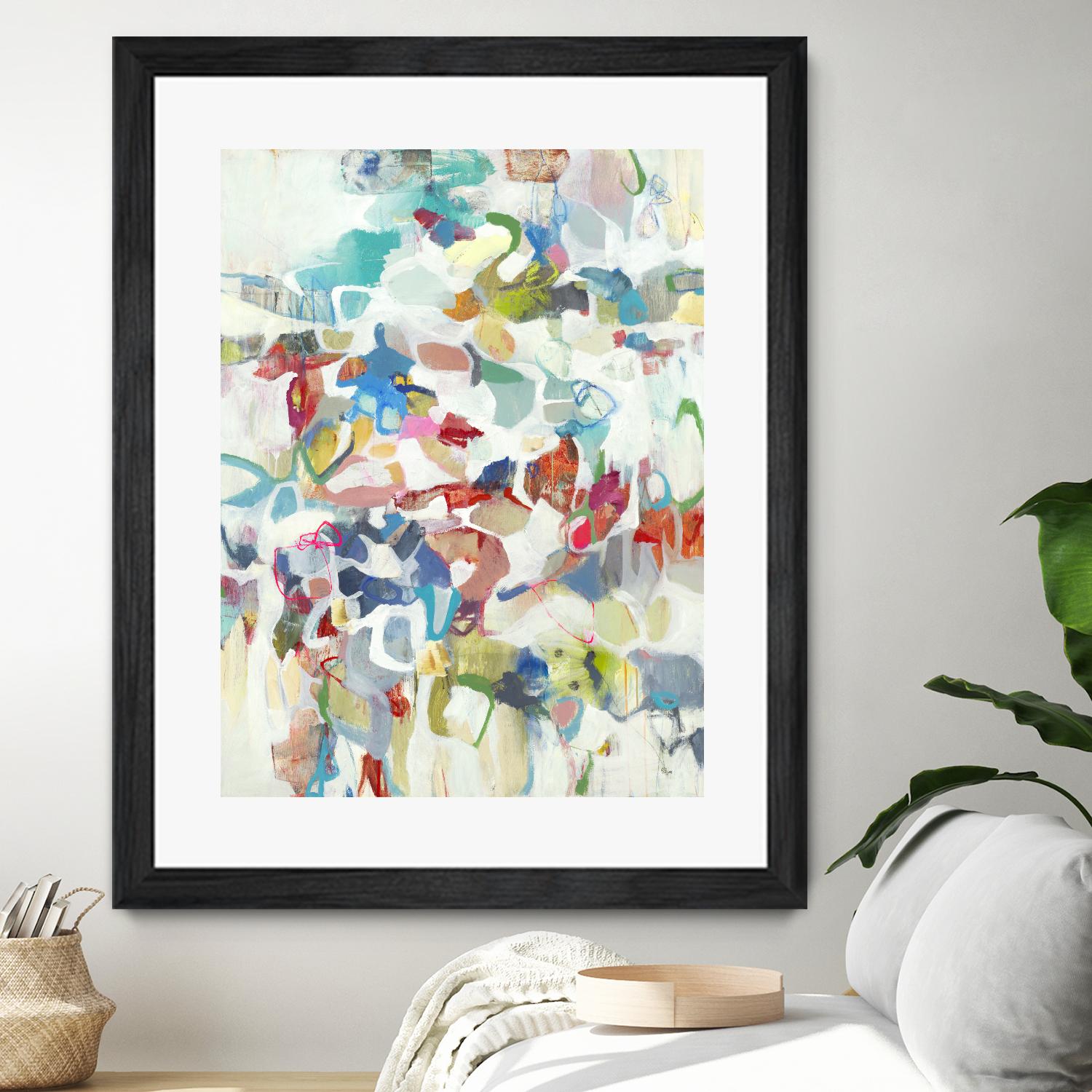 Now & Then I V3 by Lisa Ridgers on GIANT ART - whites & creams abstract