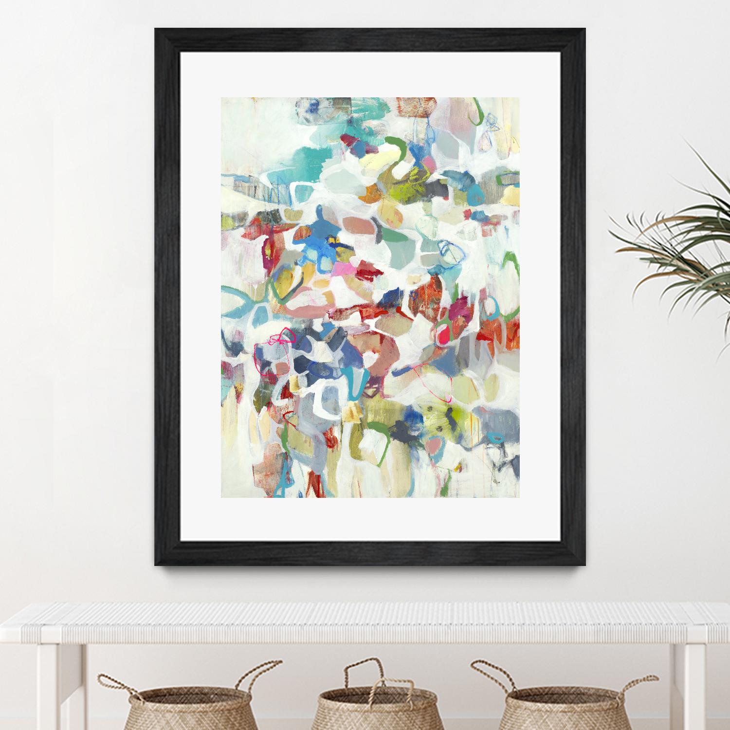 Now & Then I V3 by Lisa Ridgers on GIANT ART - whites & creams abstract