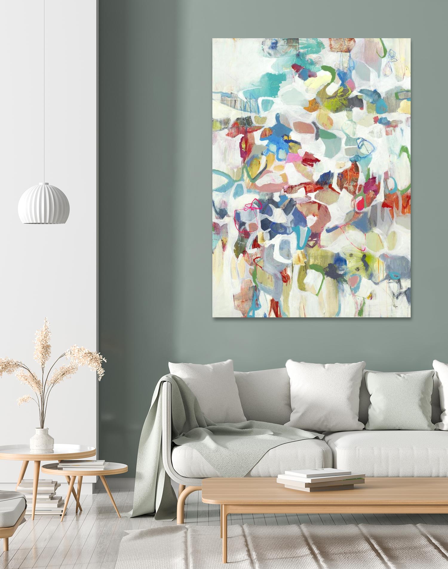 Now & Then I V3 by Lisa Ridgers on GIANT ART - whites & creams abstract