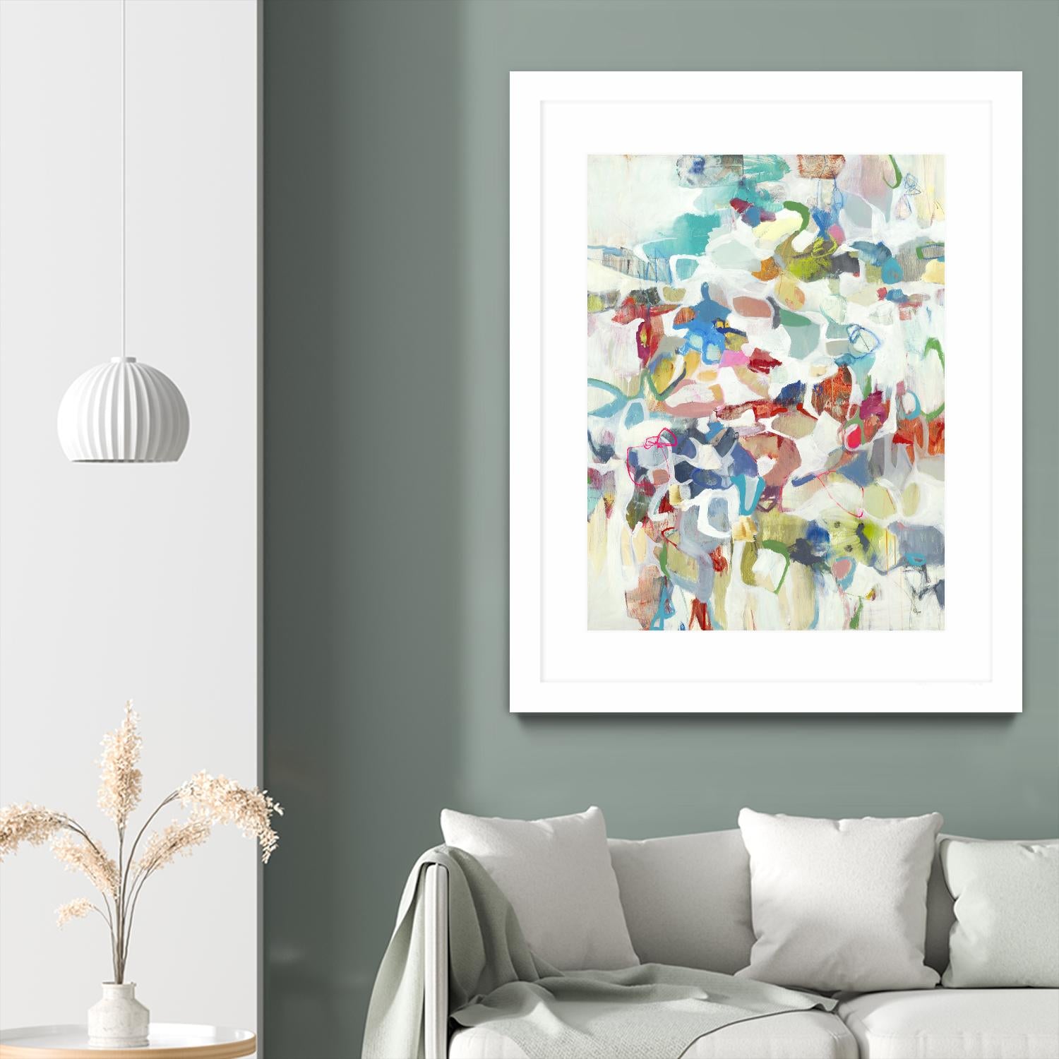 Now & Then I V3 by Lisa Ridgers on GIANT ART - whites & creams abstract