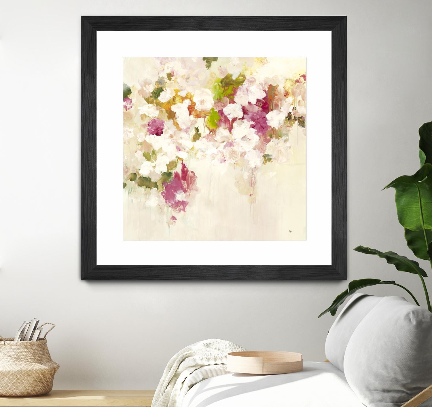 Floral Blush V2 by Lisa Ridgers on GIANT ART - whites & creams abstracted florals