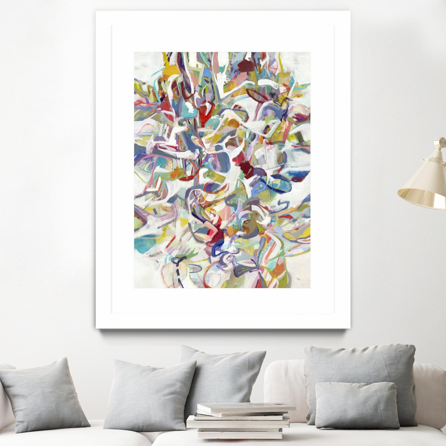 Today In Play by Lisa Ridgers on GIANT ART - blues abstract