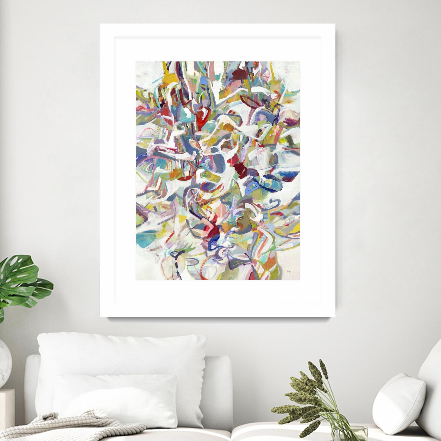 Today In Play by Lisa Ridgers on GIANT ART - blues abstract