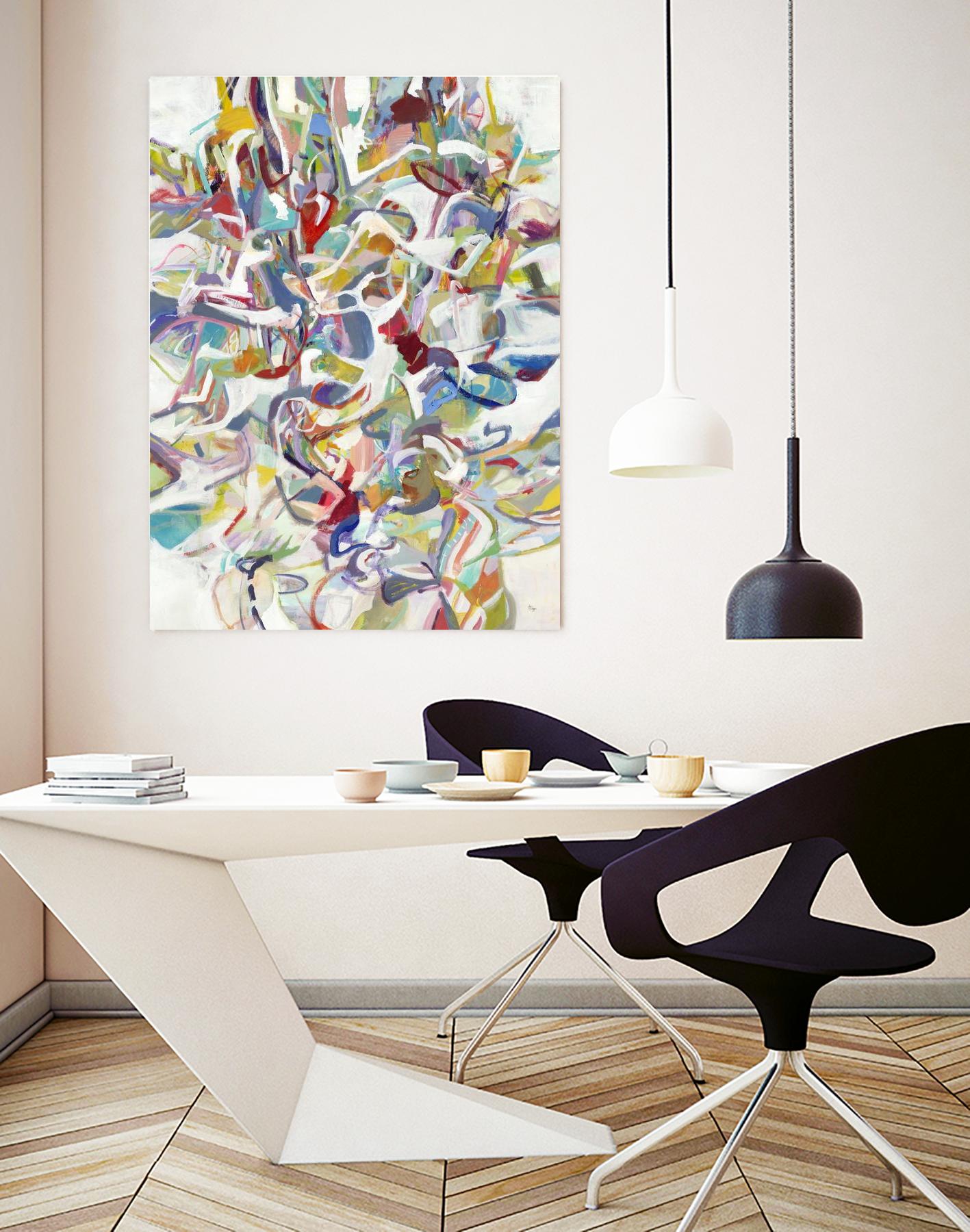 Today In Play by Lisa Ridgers on GIANT ART - blues abstract