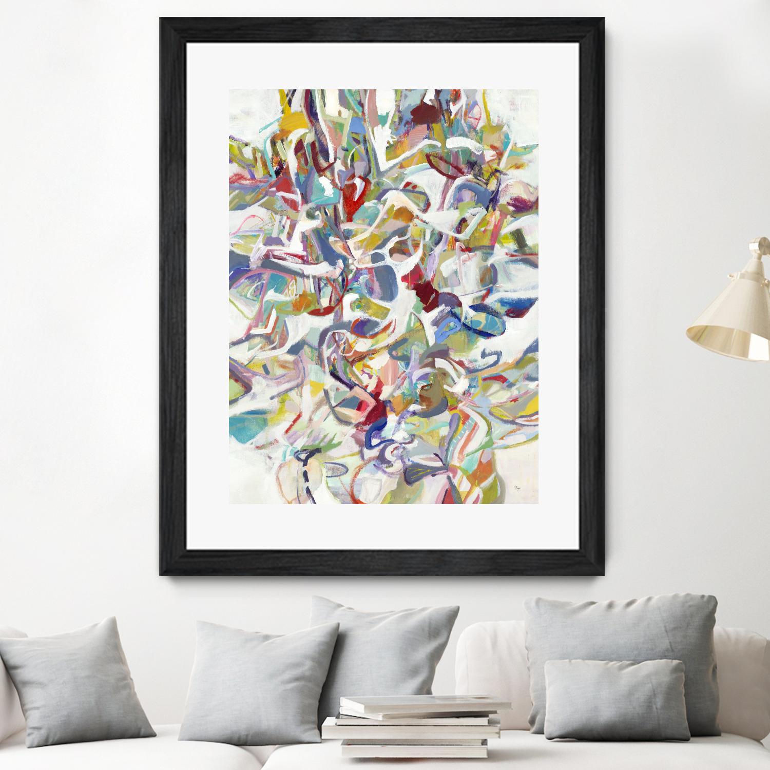 Today In Play by Lisa Ridgers on GIANT ART - blues abstract