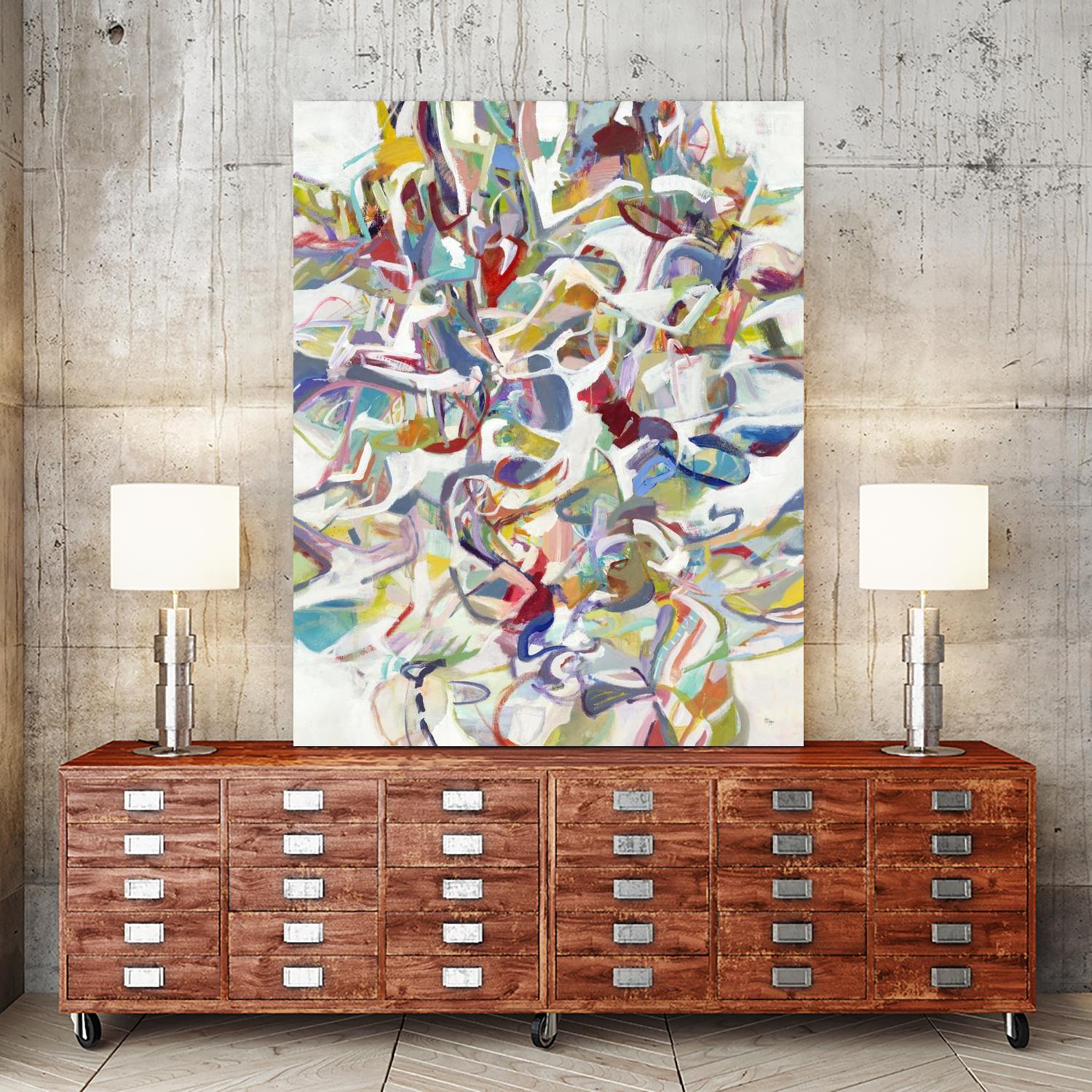 Today In Play by Lisa Ridgers on GIANT ART - blues abstract