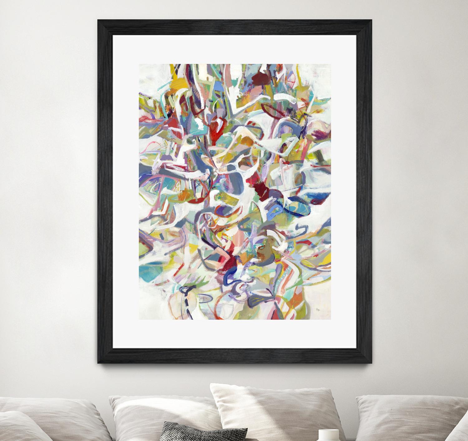 Today In Play by Lisa Ridgers on GIANT ART - blues abstract