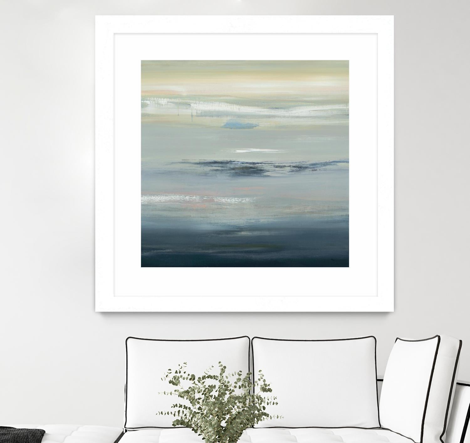 In The Calm by Lisa Ridgers on GIANT ART - grays abstract landscape abstract landscapes