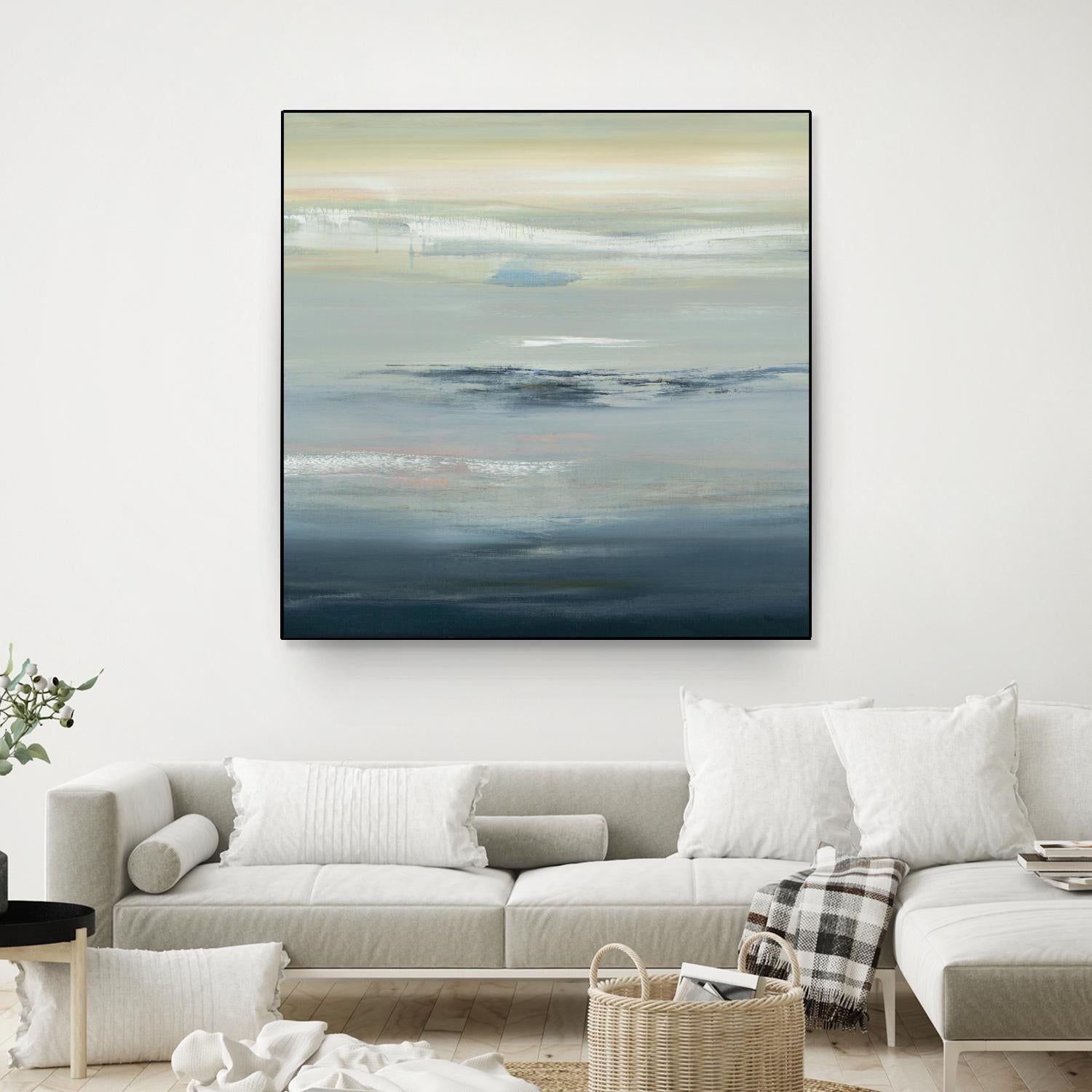 In The Calm by Lisa Ridgers on GIANT ART - grays abstract landscape abstract landscapes