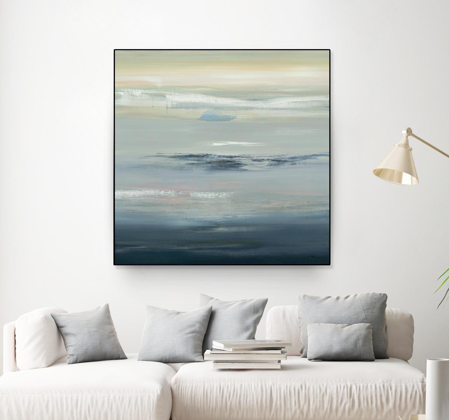In The Calm by Lisa Ridgers on GIANT ART - grays abstract landscape abstract landscapes