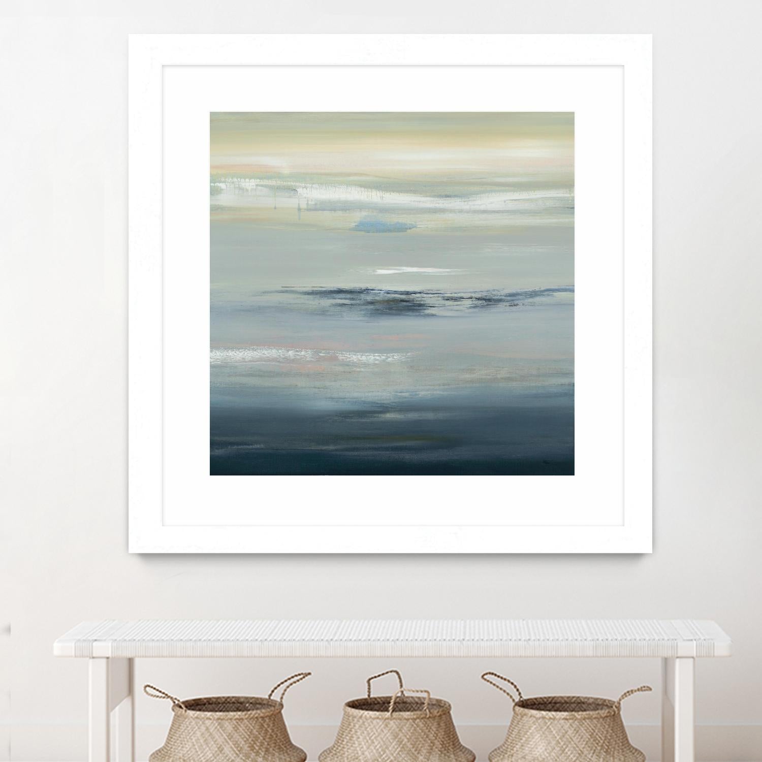 In The Calm by Lisa Ridgers on GIANT ART - grays abstract landscape abstract landscapes