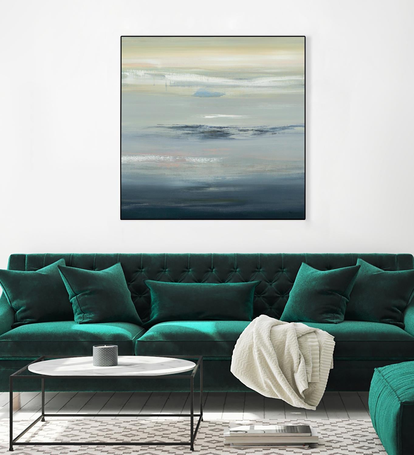 In The Calm by Lisa Ridgers on GIANT ART - grays abstract landscape abstract landscapes