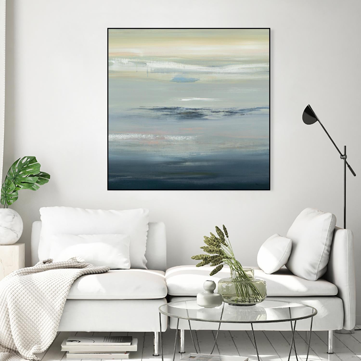 In The Calm by Lisa Ridgers on GIANT ART - grays abstract landscape abstract landscapes