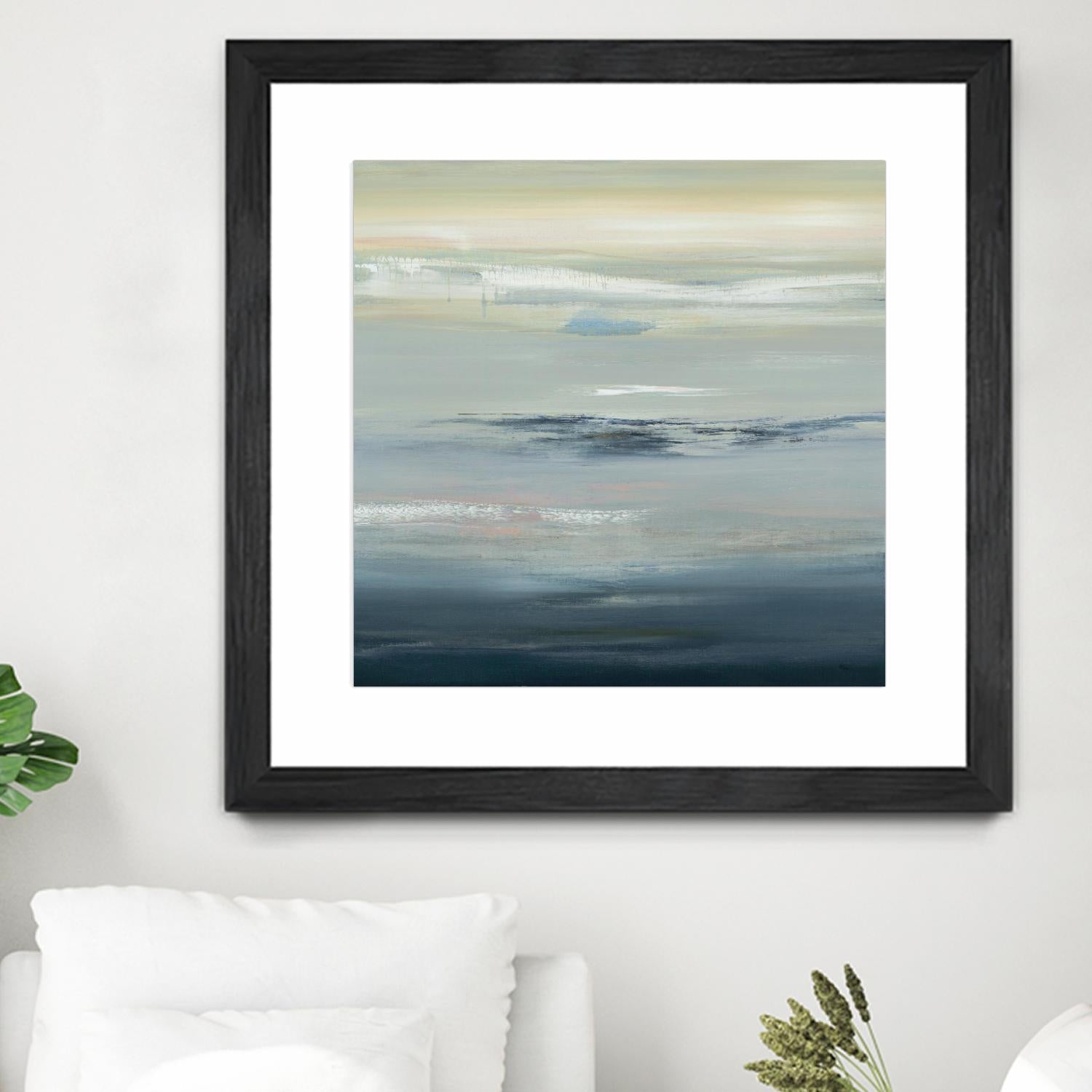 In The Calm by Lisa Ridgers on GIANT ART - grays abstract landscape abstract landscapes