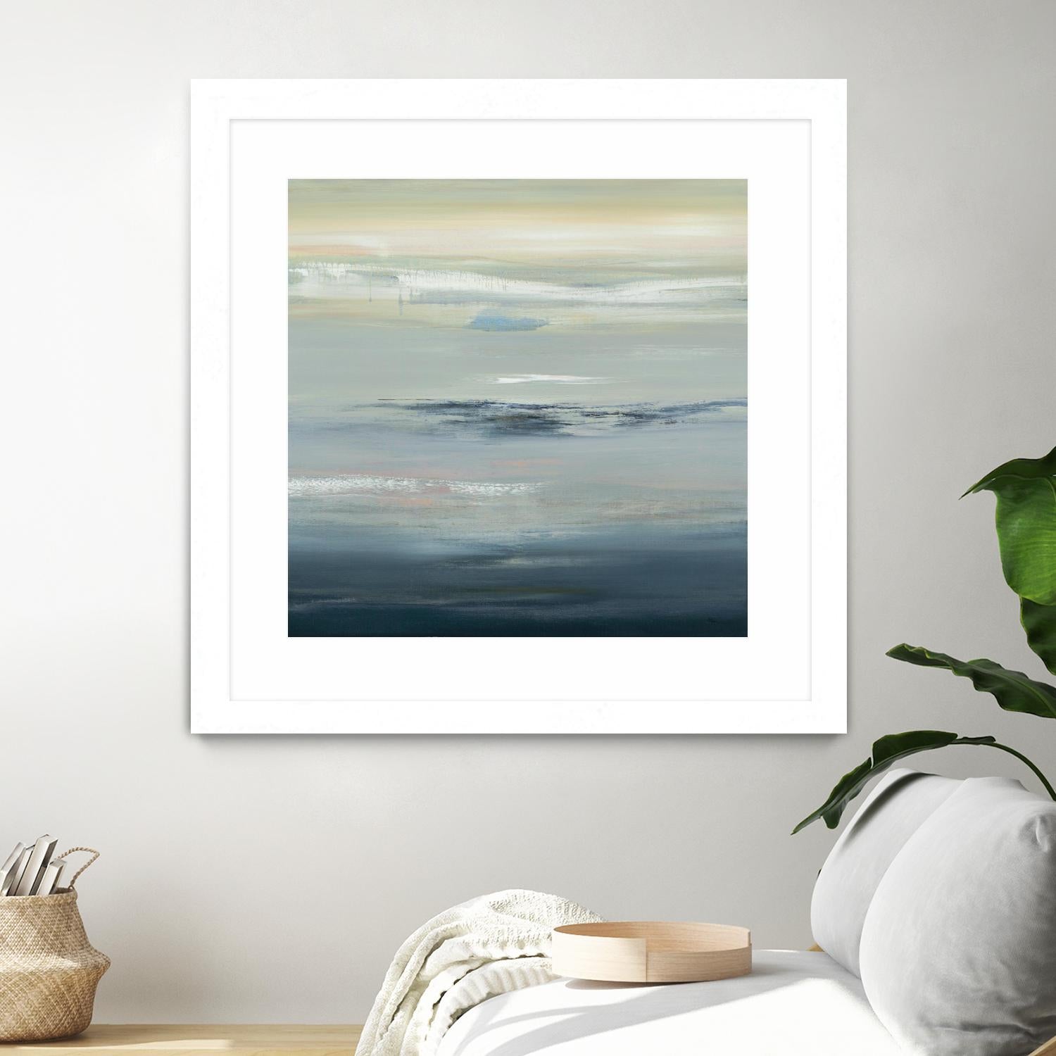 In The Calm by Lisa Ridgers on GIANT ART - grays abstract landscape abstract landscapes