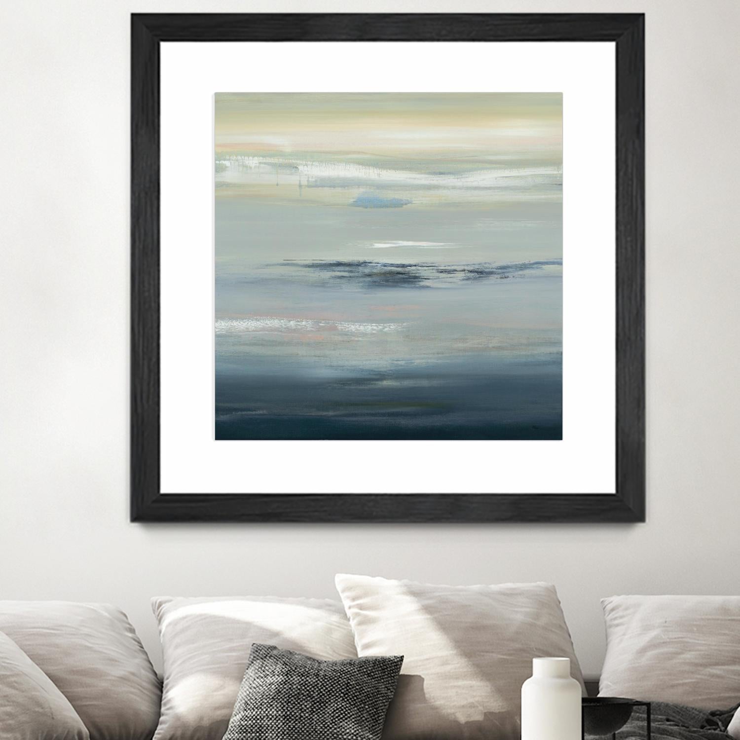 In The Calm by Lisa Ridgers on GIANT ART - grays abstract landscape abstract landscapes