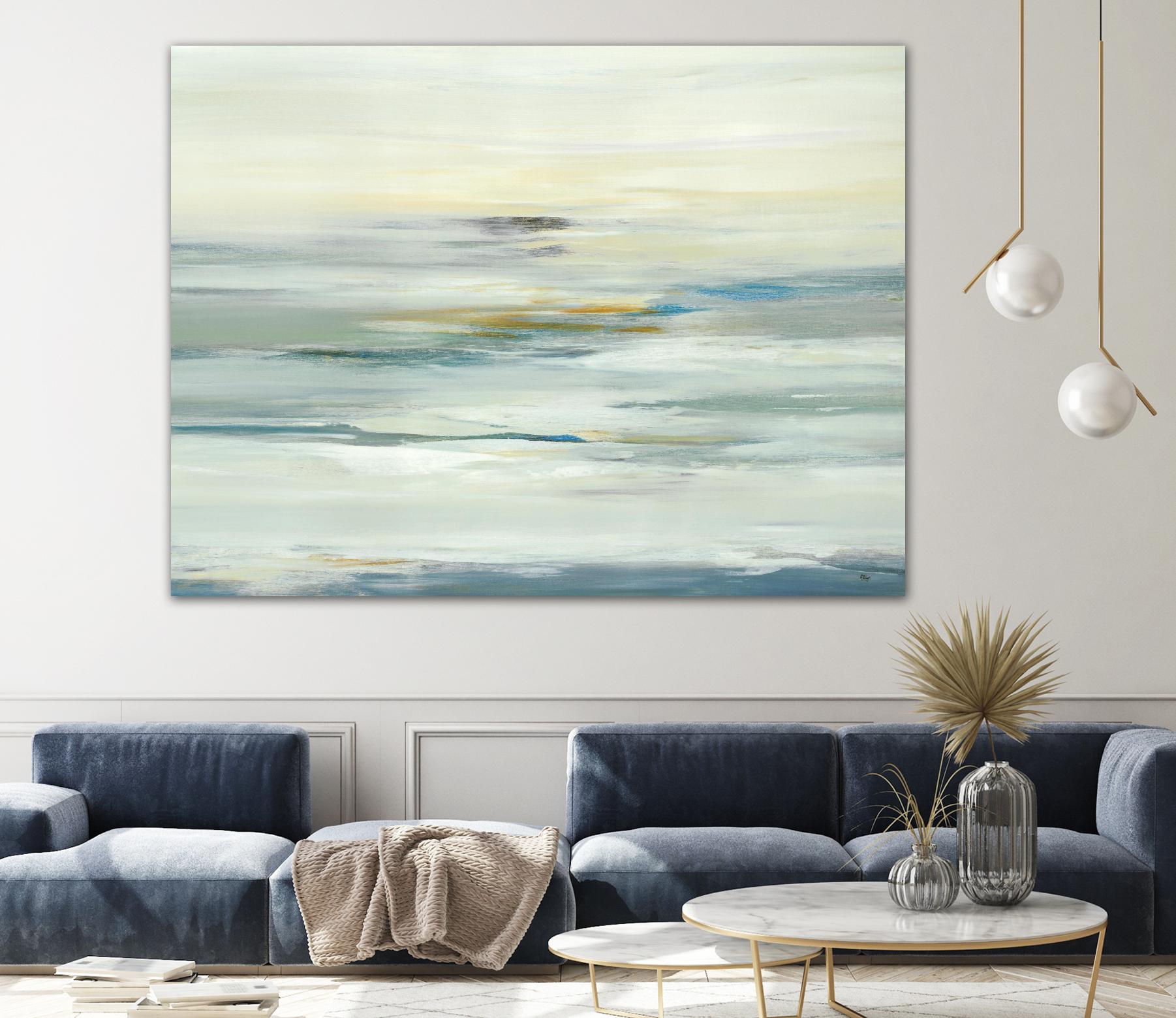 Calm Vision by Lisa Ridgers on GIANT ART - whites & creams abstract landscape white