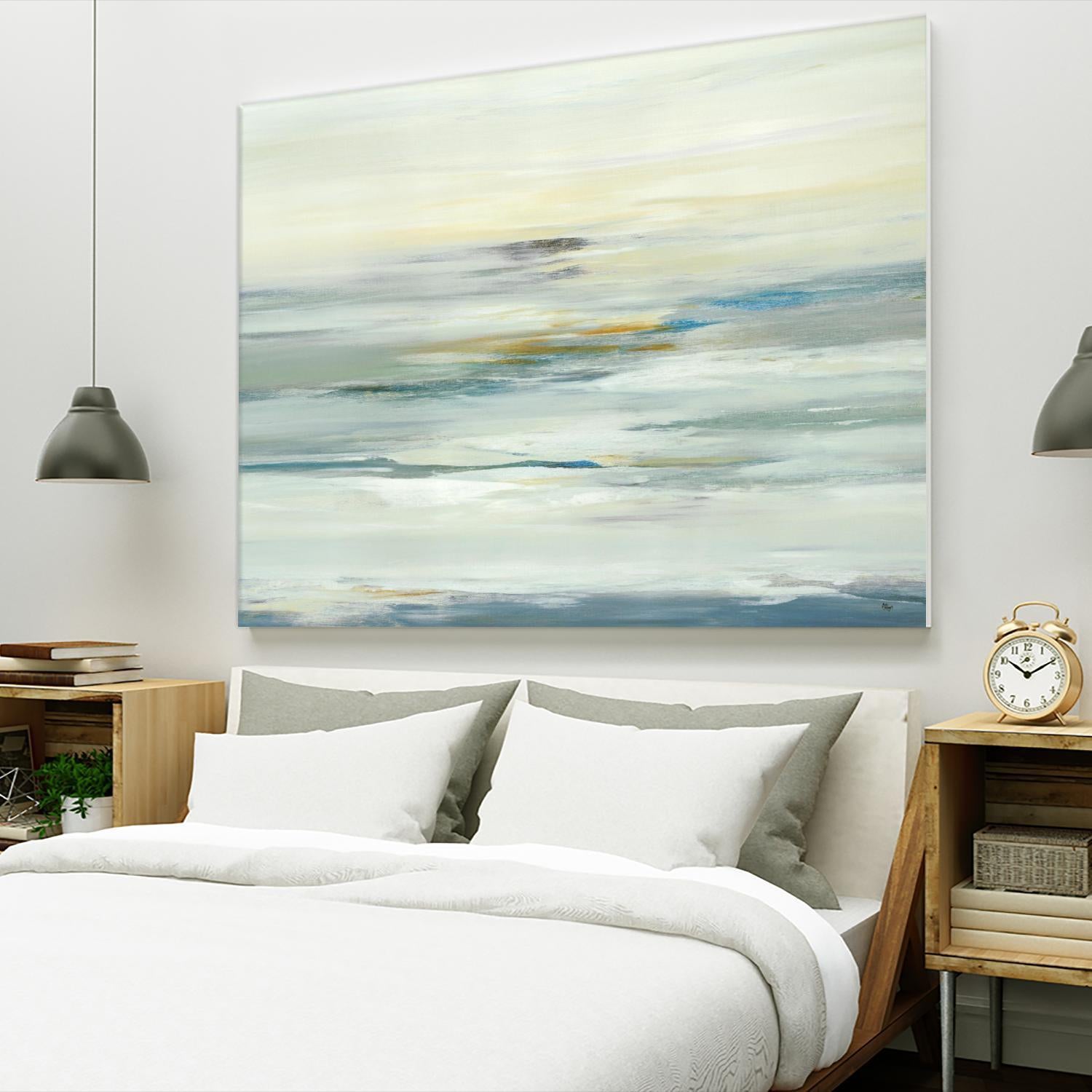 Calm Vision by Lisa Ridgers on GIANT ART - whites & creams abstract landscape white