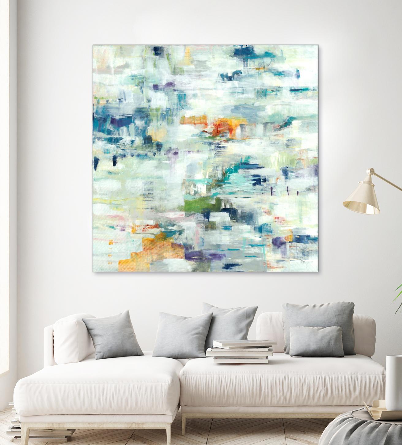 Conclusion Of The Day by Lisa Ridgers on GIANT ART - whites & creams abstract white