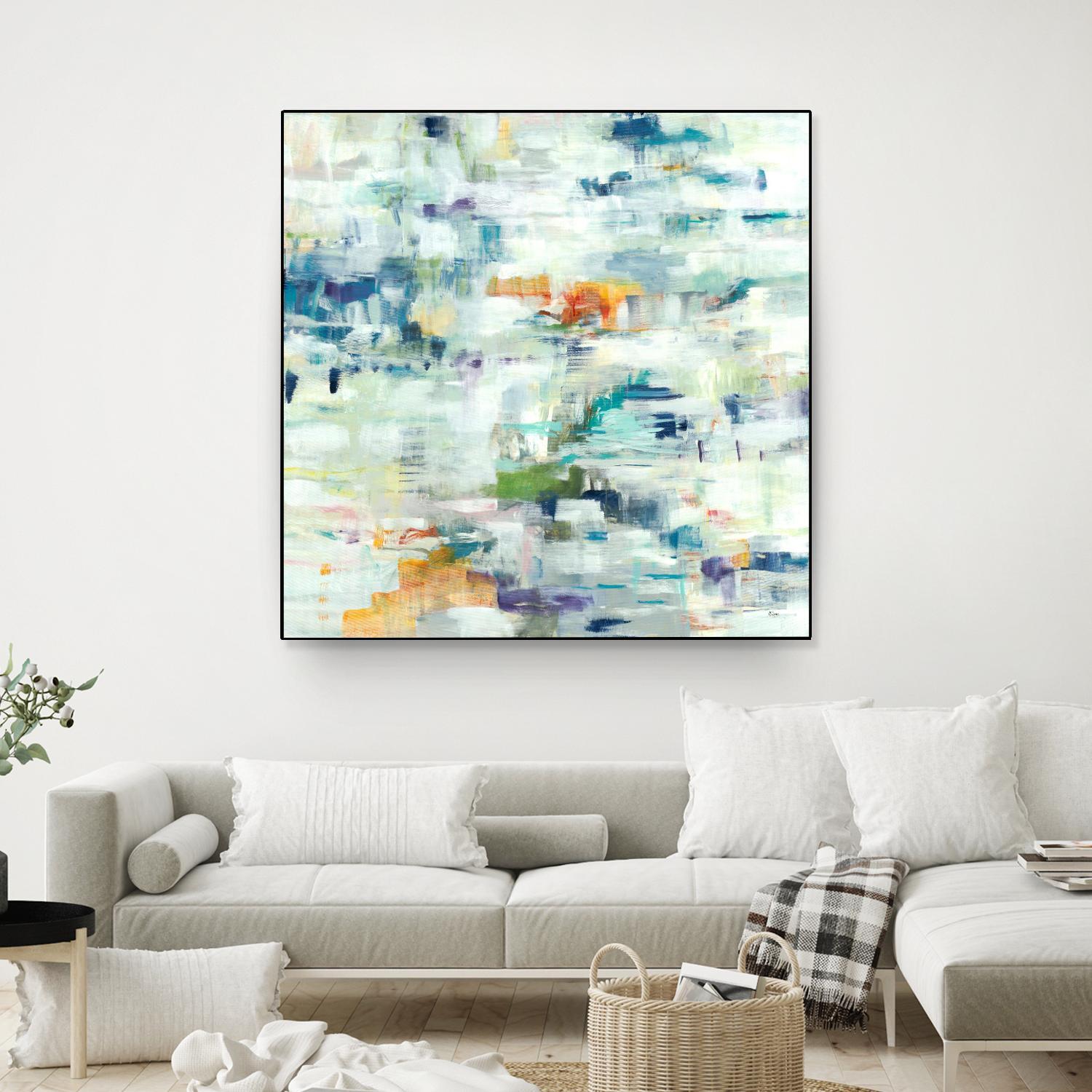 Conclusion Of The Day by Lisa Ridgers on GIANT ART - whites & creams abstract white