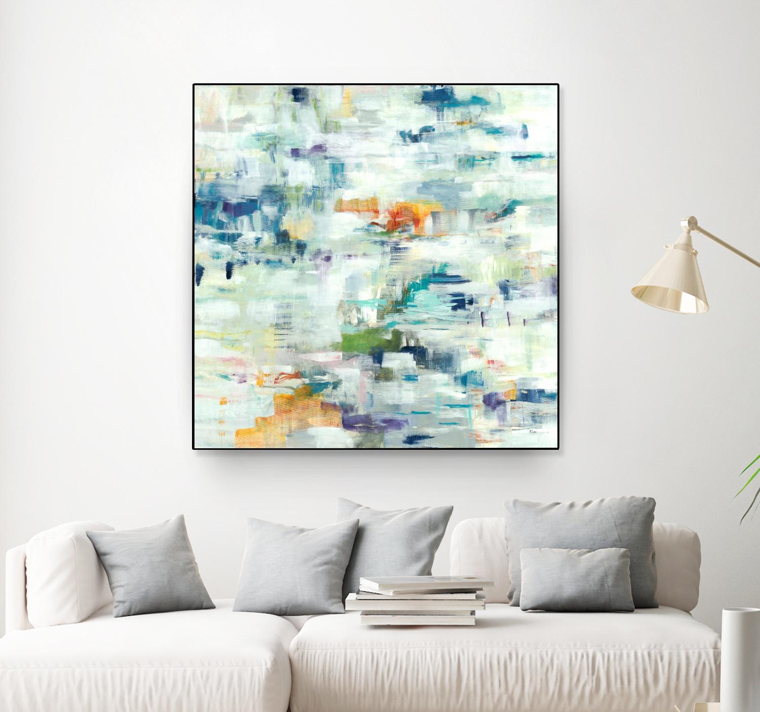 Conclusion Of The Day by Lisa Ridgers on GIANT ART - whites & creams abstract white