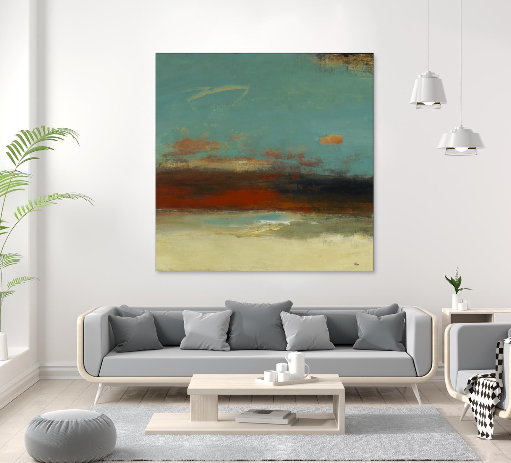 Suggested View by Lisa Ridgers on GIANT ART - rust abstract