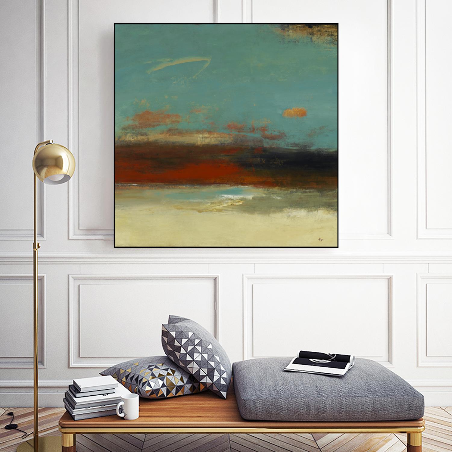 Suggested View by Lisa Ridgers on GIANT ART - rust abstract