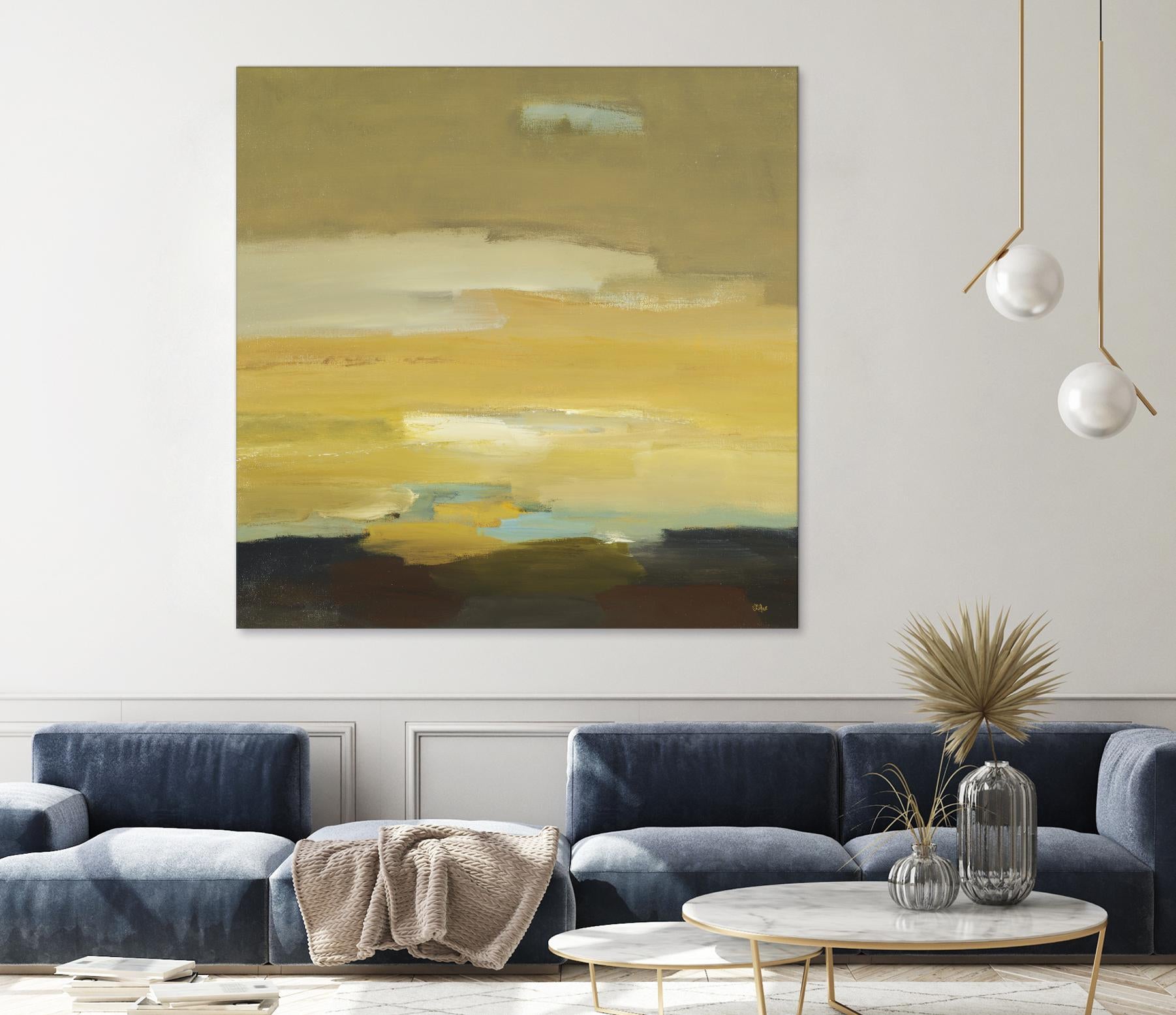 Contemporary Landscape II by Lisa Ridgers on GIANT ART - brown abstract