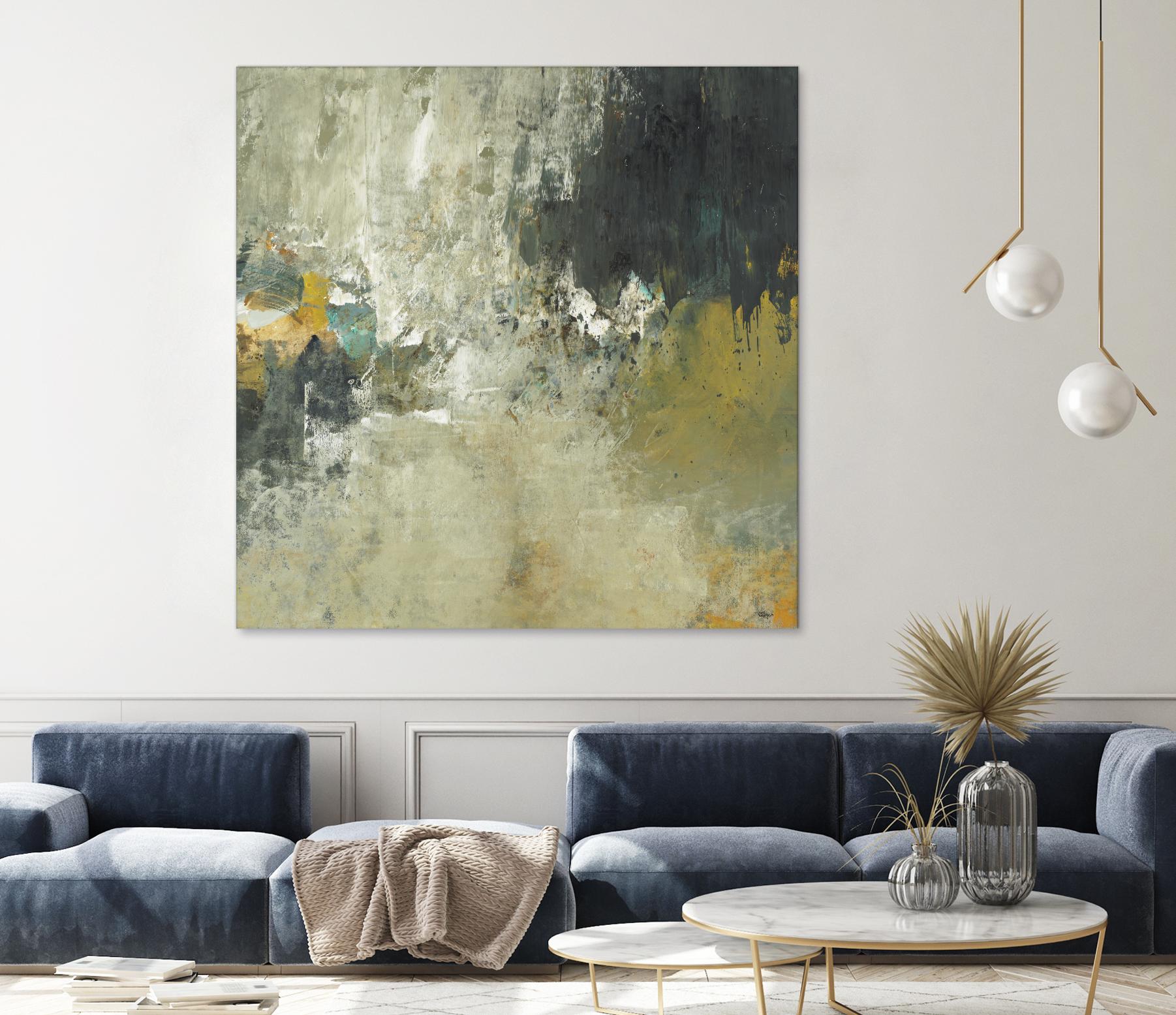 Freestyle by Lisa Ridgers on GIANT ART - beige abstract