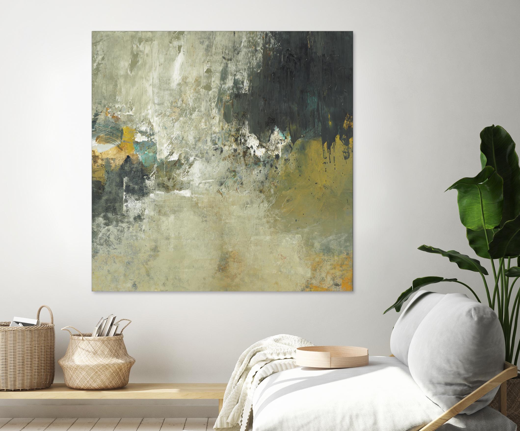 Freestyle by Lisa Ridgers on GIANT ART - beige abstract