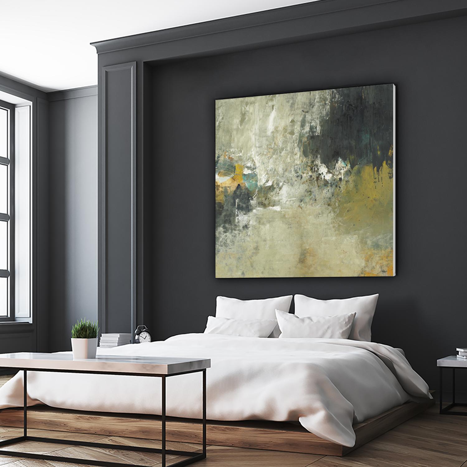 Freestyle by Lisa Ridgers on GIANT ART - beige abstract