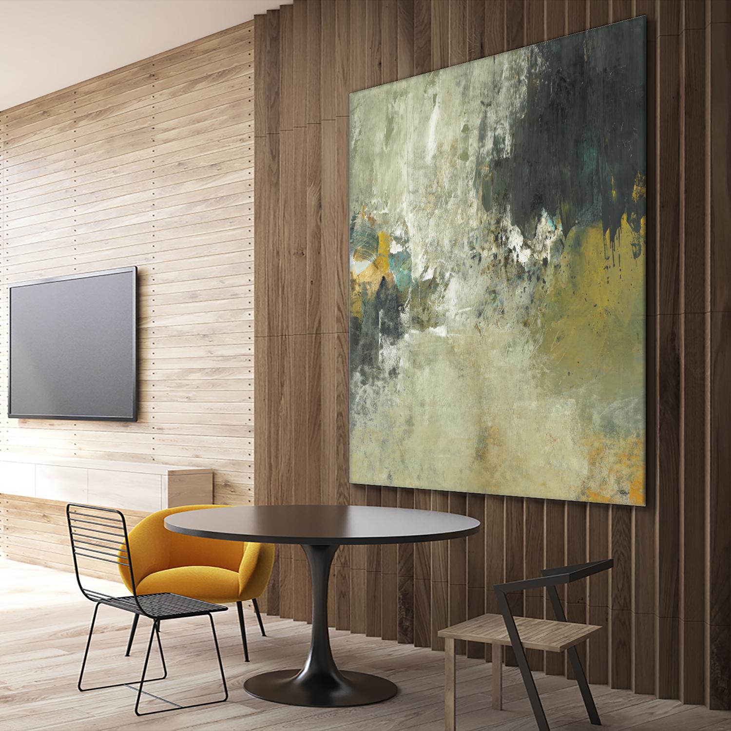 Freestyle by Lisa Ridgers on GIANT ART - beige abstract