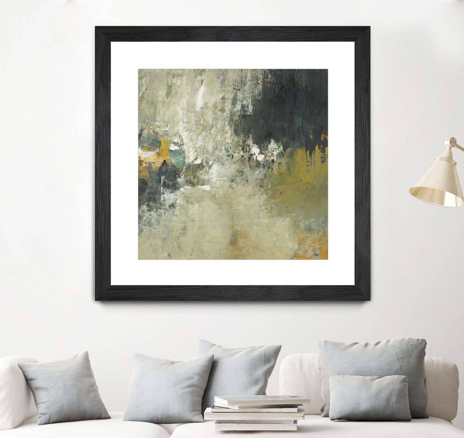 Freestyle by Lisa Ridgers on GIANT ART - beige abstract