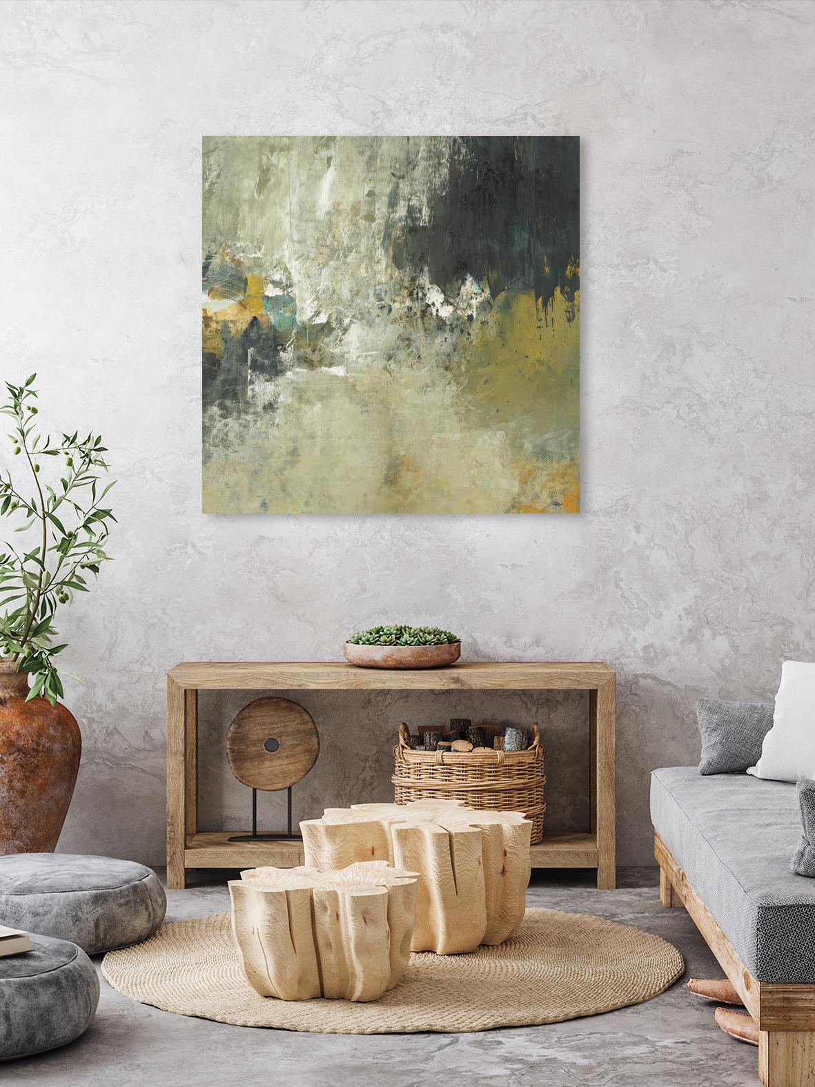 Freestyle by Lisa Ridgers on GIANT ART - beige abstract