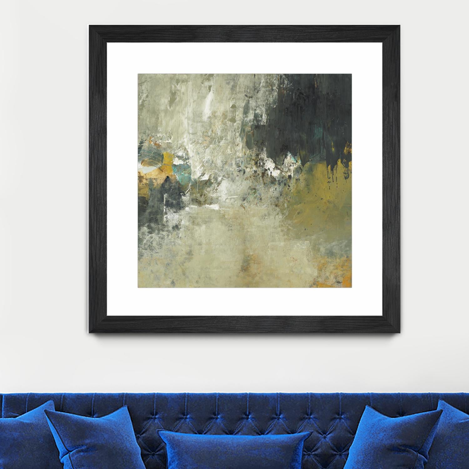 Freestyle by Lisa Ridgers on GIANT ART - beige abstract