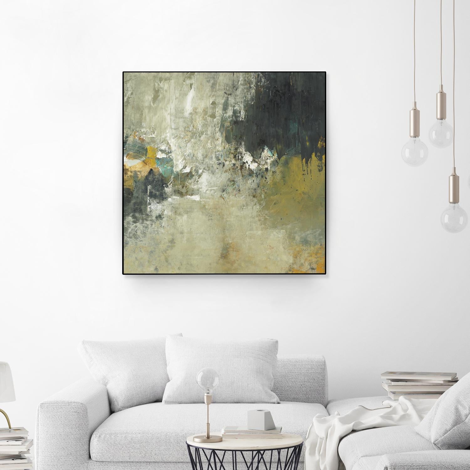 Freestyle by Lisa Ridgers on GIANT ART - beige abstract