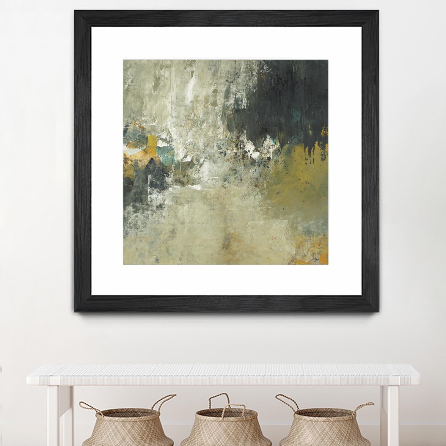 Freestyle by Lisa Ridgers on GIANT ART - beige abstract