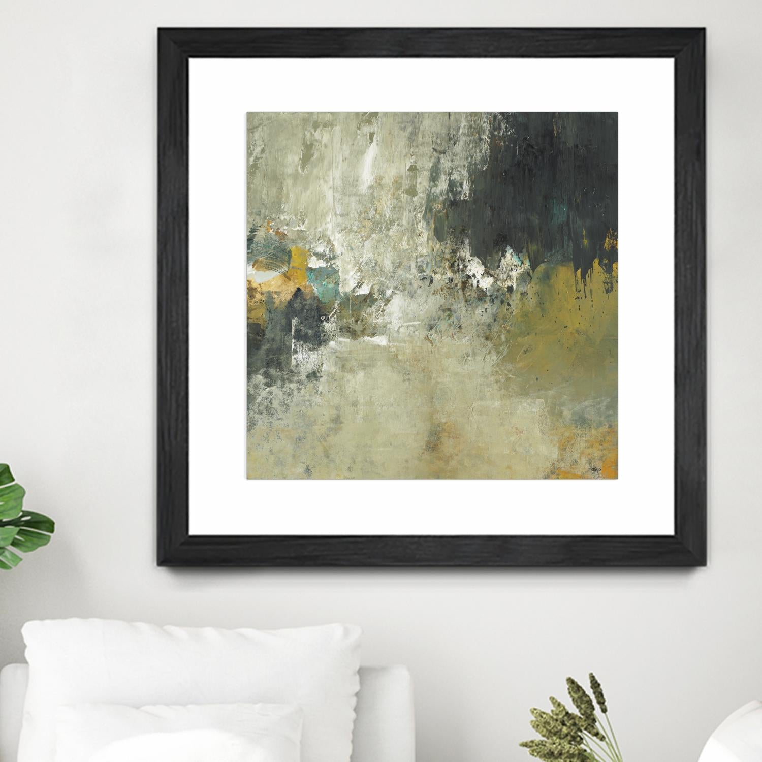 Freestyle by Lisa Ridgers on GIANT ART - beige abstract