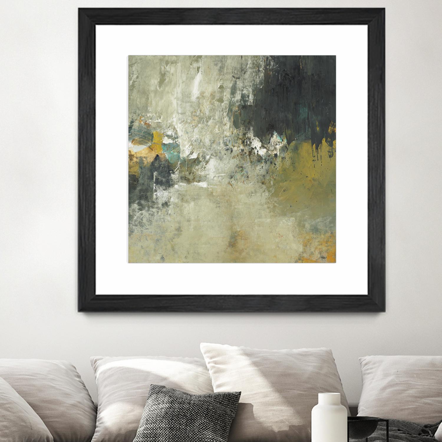 Freestyle by Lisa Ridgers on GIANT ART - beige abstract