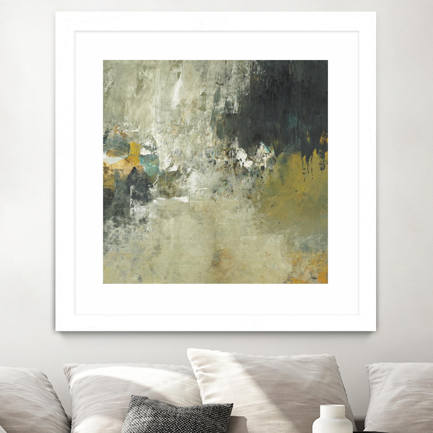 Freestyle by Lisa Ridgers on GIANT ART - beige abstract