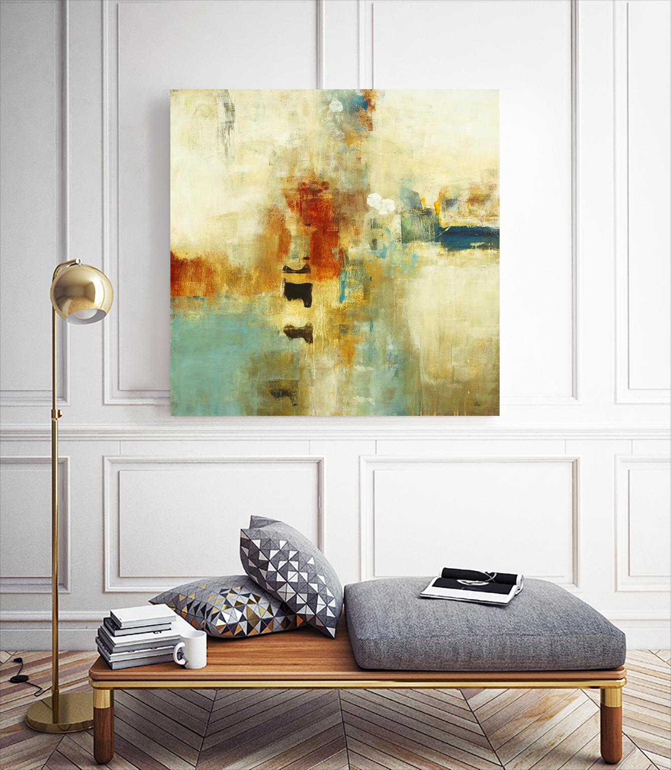 Casual Fling by Lisa Ridgers on GIANT ART - orange abstract